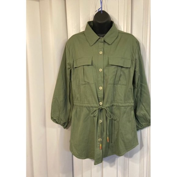 Jacket sweater cardigan green coat new boho - Picture 6 of 12